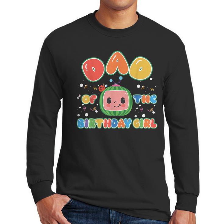 Mom And Dad Of The Birthday Girl Melon Family Matching Men Long Sleeve T-Shirt