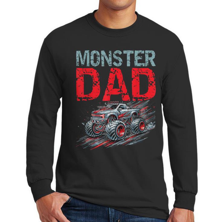 Monster Truck Dad Father's Day Men Men Long Sleeve T-Shirt