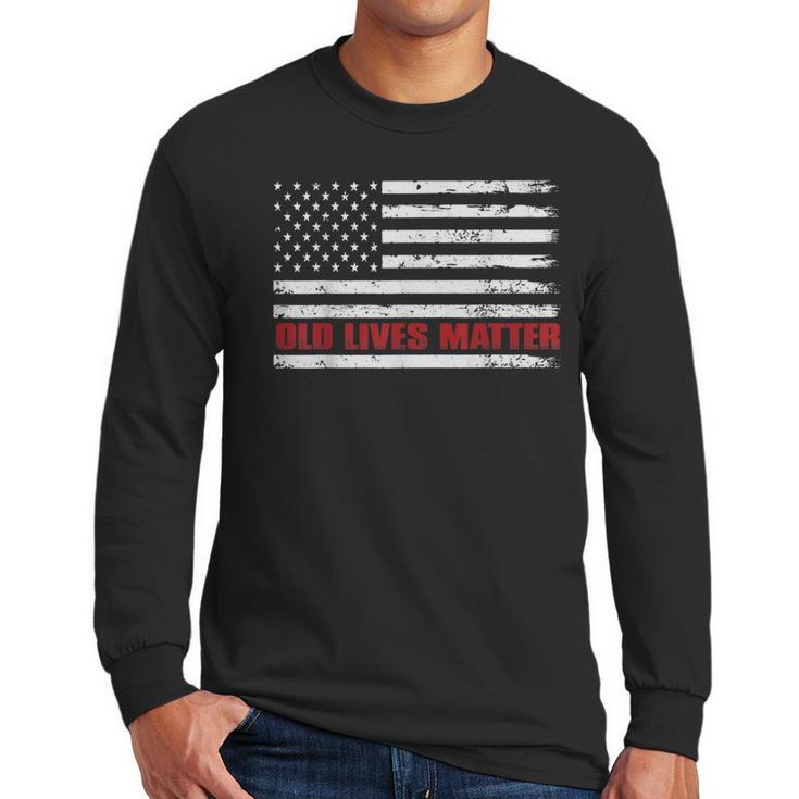 Old Lives Matter Tshirt 60th Birthday For Men 50th Dad Men Long Sleeve T-Shirt