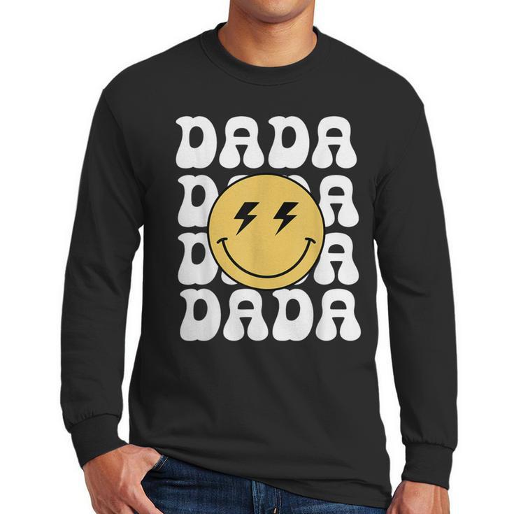 One Happy Family Birthday Matching Apparel Dada One Happy Dude Birthday Theme Family Matching  Adult Child Short Sleeve Crew Neck Classic Fit Polyester 50 Cotton 50 Men Long Sleeve T-Shirt