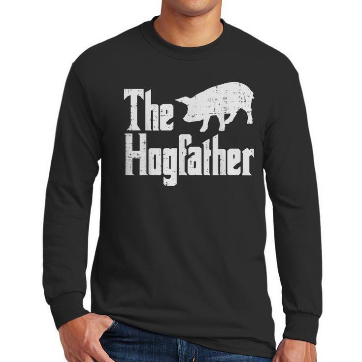 Pig The Hogfather Hog Dad Fathers Day Parody Papa Men Men Long Sleeve T-Shirt