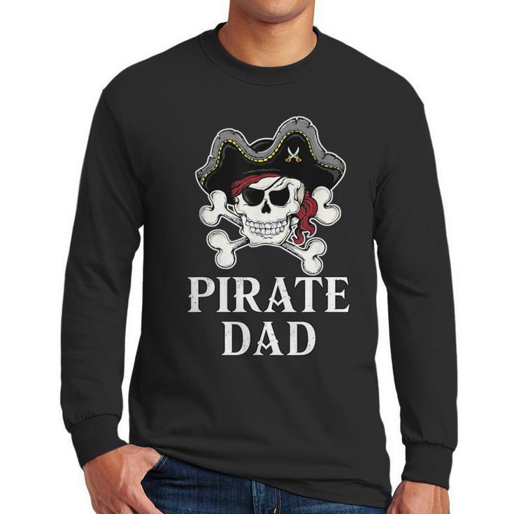 Pirate Father Pirate Dad Halloween Men Long Sleeve T-Shirt