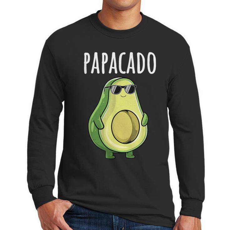 Pregnancy Announcement Shirts Men Dad Papacado Men Long Sleeve T-Shirt