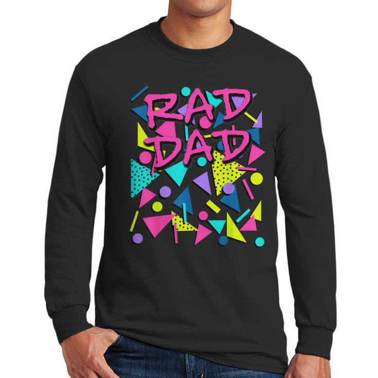 Rad Dad 80s Throwback Men Long Sleeve T-Shirt