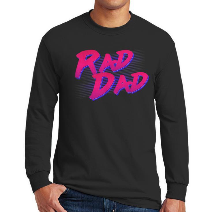 Rad Dad Retro Men Long Sleeve T-Shirt