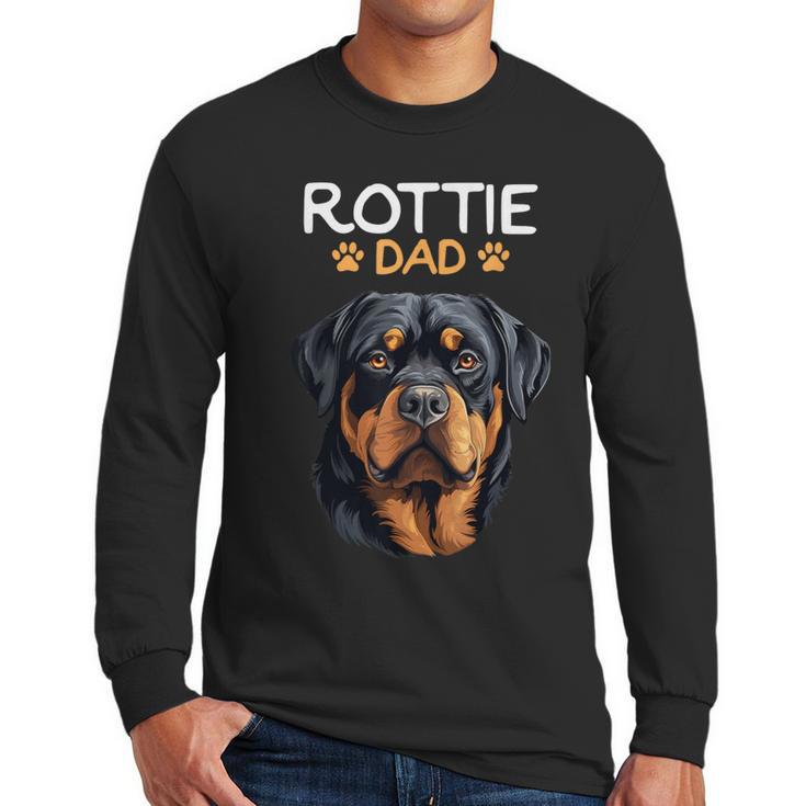 Rottie Dad Rottweiler Dog Men Long Sleeve T-Shirt