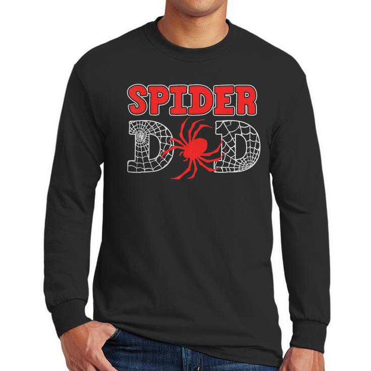Spider Dad Spidey Birthday Family Matching Kid Daddy Spiders Men Long Sleeve T-Shirt