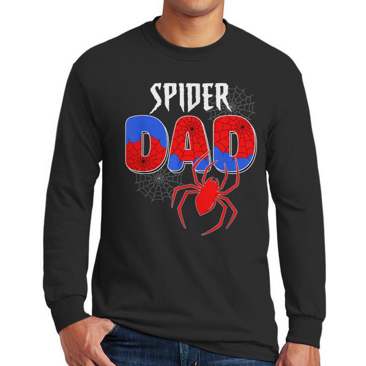 Spiders Dad Matching Family Birthday Father's Day Men Long Sleeve T-Shirt