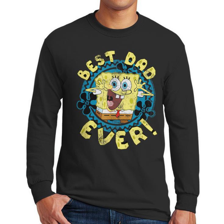 Spongebob Squarepants Father's Day Best Dad Ever Men Long Sleeve T-Shirt