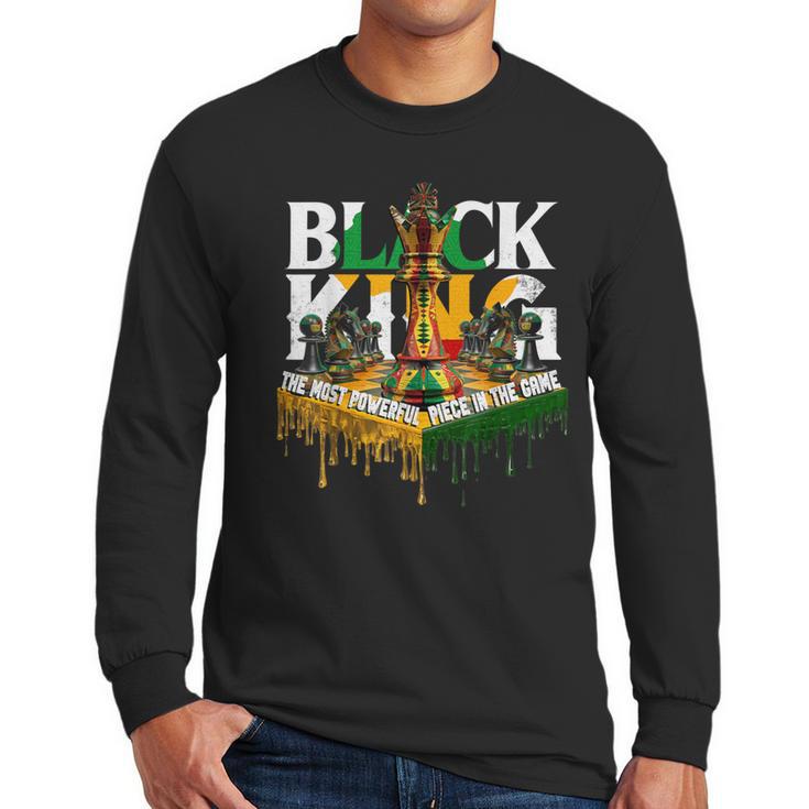 History I Am Black Man King Dad Melanin Men Women Men Long Sleeve T-Shirt