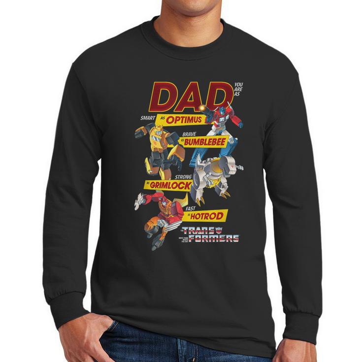 Transformers Father's Day Autobots Dad You Are Smart Logo Men Long Sleeve T-Shirt