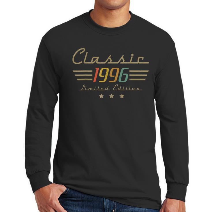 Vintage 1996 Classic Legend 30 Year Old 30th Birthday Dad Men Long Sleeve T-Shirt