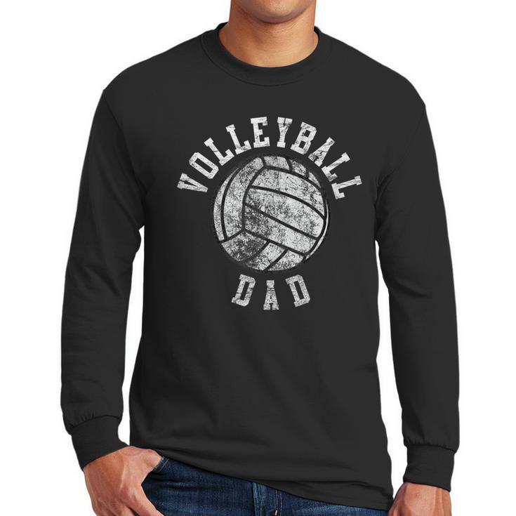 Vintage Volleyball Dad Men Long Sleeve T-Shirt