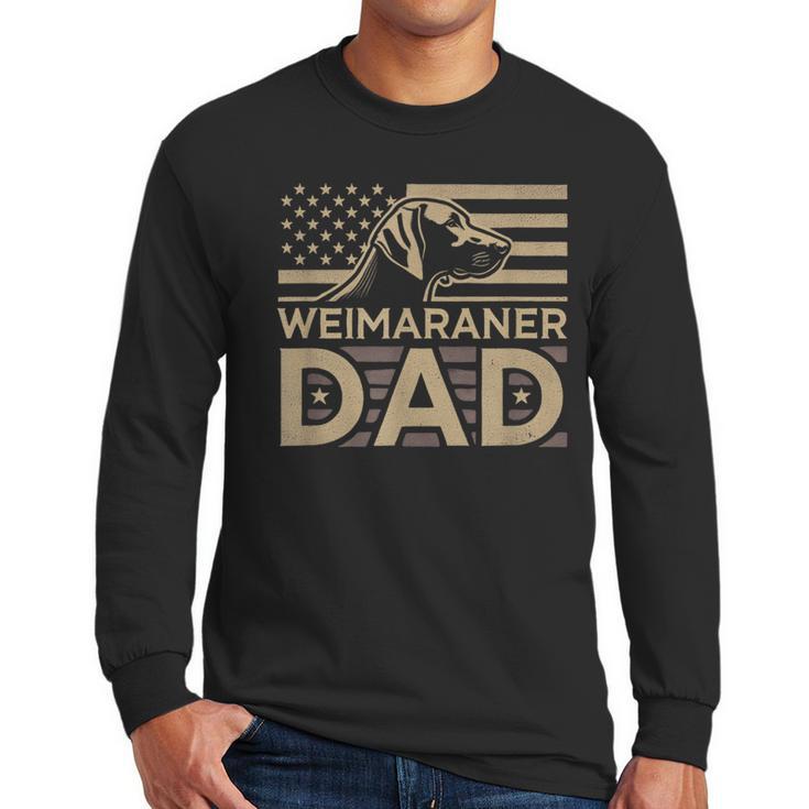 Weimaraners Lover & Weimaraner Shirts Weimaraner Dad -Adults -Kids - Small Short Sleeve V-Neck Polyester Casual Humorous Lover All Seasons Men Long Sleeve T-Shirt