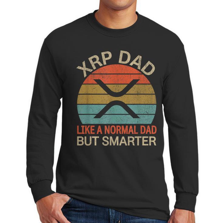XRP Dad Crypto Merchandise Definition Men Long Sleeve T-Shirt