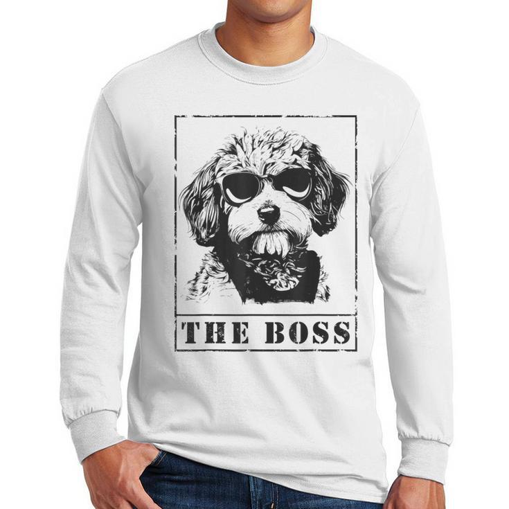 The Cavapoo Boss Mom Dad Dog Lover Men Long Sleeve T-Shirt
