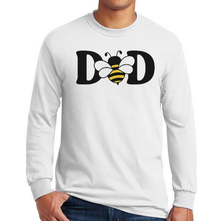 Dad Bee Cute Beekeeping 1st Birthday Matching Family Dada Men Long Sleeve T-Shirt