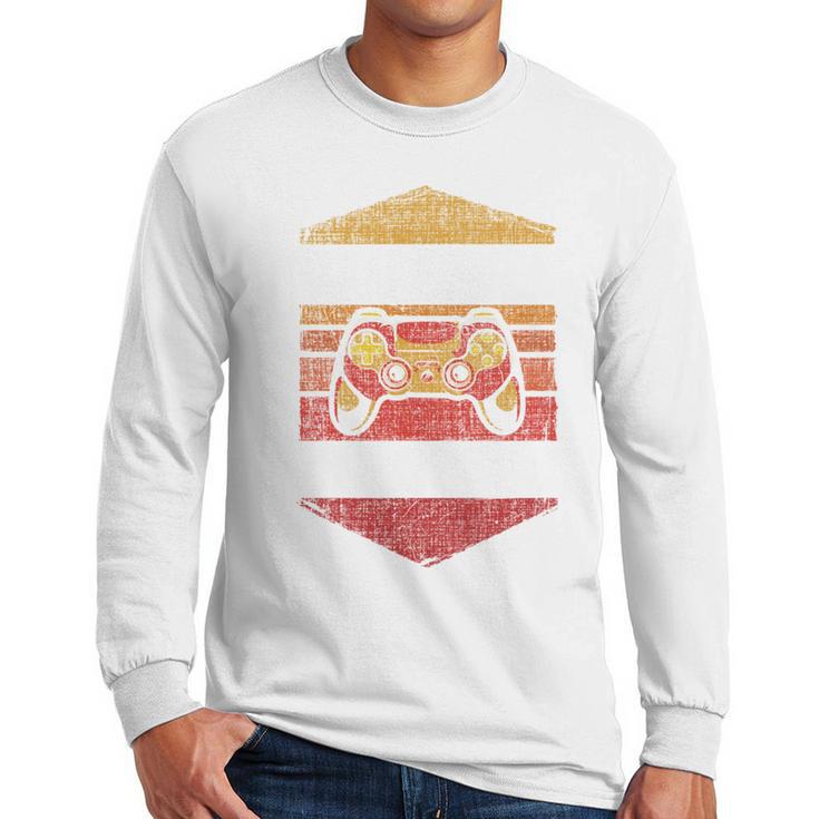 Dad Level Unlocked Gaming Gamer Father Video Games Men Long Sleeve T-Shirt