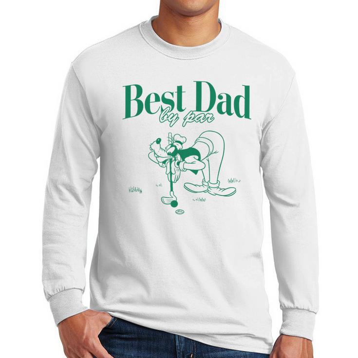Disney Mickey & Friends Father's Day Best Dad Goofy Big Logo Men Long Sleeve T-Shirt