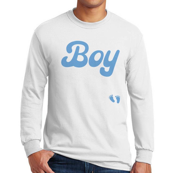 Expecting Dad Of Boy Est 2026 Father's Day Son-Dad To Be Men Men Long Sleeve T-Shirt