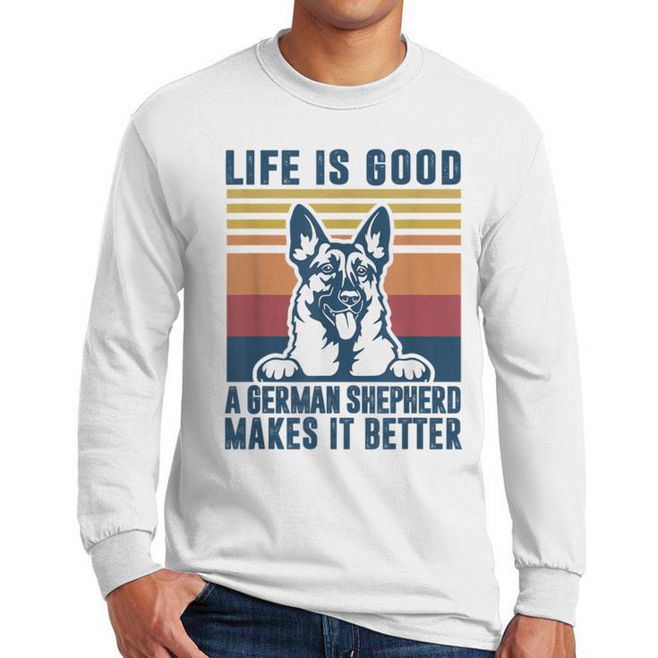 German Shepherd Men Women Dog Dad Mom German Shepherd Men Long Sleeve T-Shirt