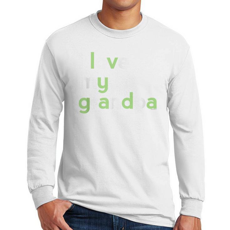 I Love My Grandpa Shirt For Boys Dad Papa Fathers Day Tee Men Long Sleeve T-Shirt