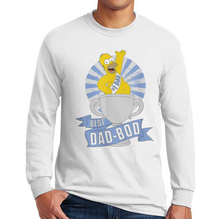 The Simpsons Father's Day Homer Best Dad BOD Men Long Sleeve T-Shirt
