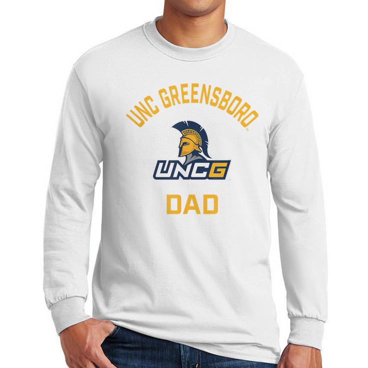 UNC Greensboro UNCG Spartans Arched Dad Men Long Sleeve T-Shirt