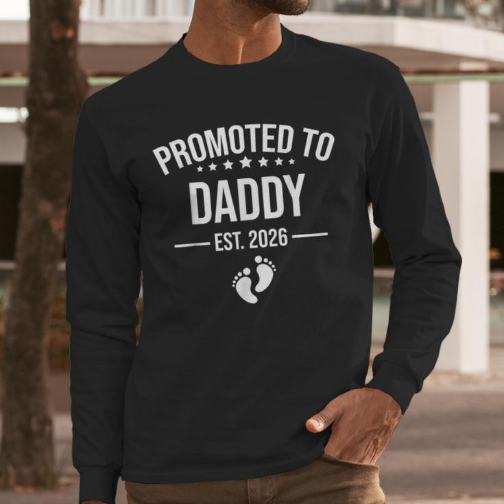 1st Time Dad EST 2026 New Dad New First Fathers Day Men Long Sleeve T-Shirt