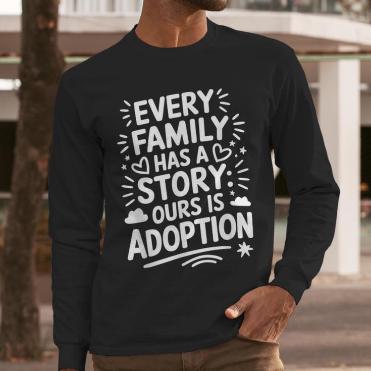 Adoptive Mom Adoption Dad And Adoption Day Foster Care Men Long Sleeve T-Shirt