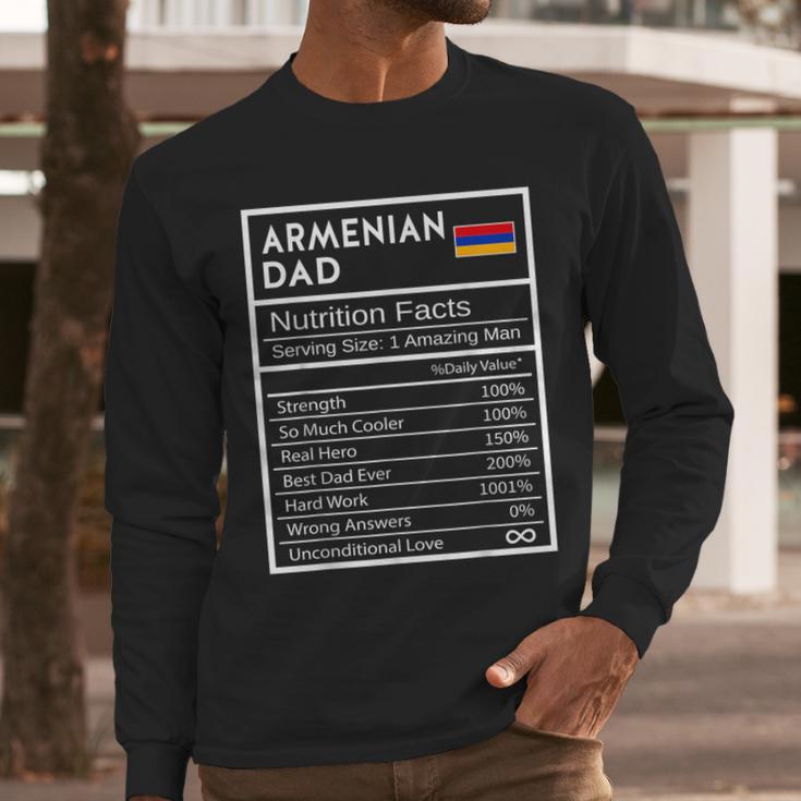 Armenian Dad Nutrition Facts National Pride For Dad Men Long Sleeve T-Shirt Armenian Dad Nutrition Facts National Pride For Dad Men Long Sleeve T-Shirt