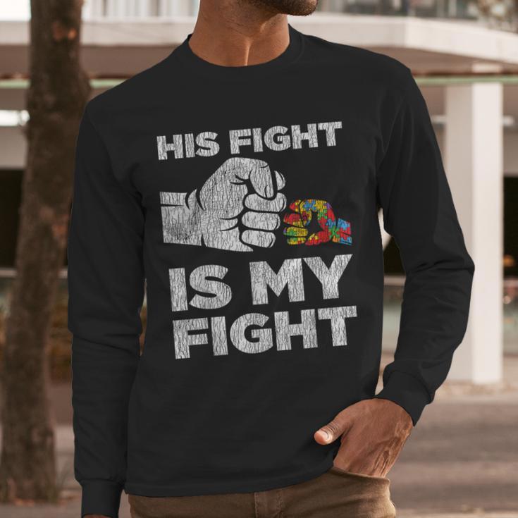 Autism Awareness Mom Dad Parents Autistic Kids Awareness Small Men Long Sleeve T-Shirt