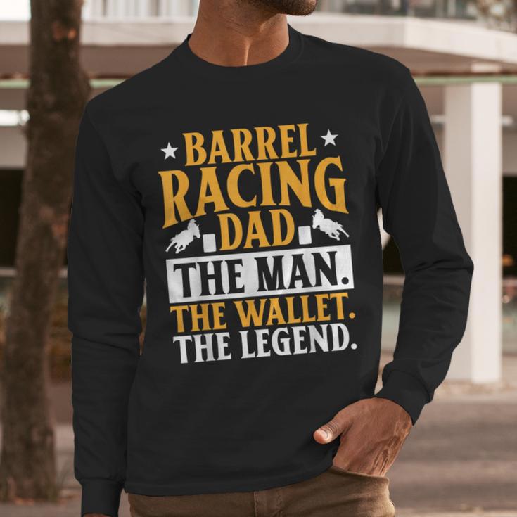Barrel Racing Dad Horse Barrel Racer Men Long Sleeve T-Shirt