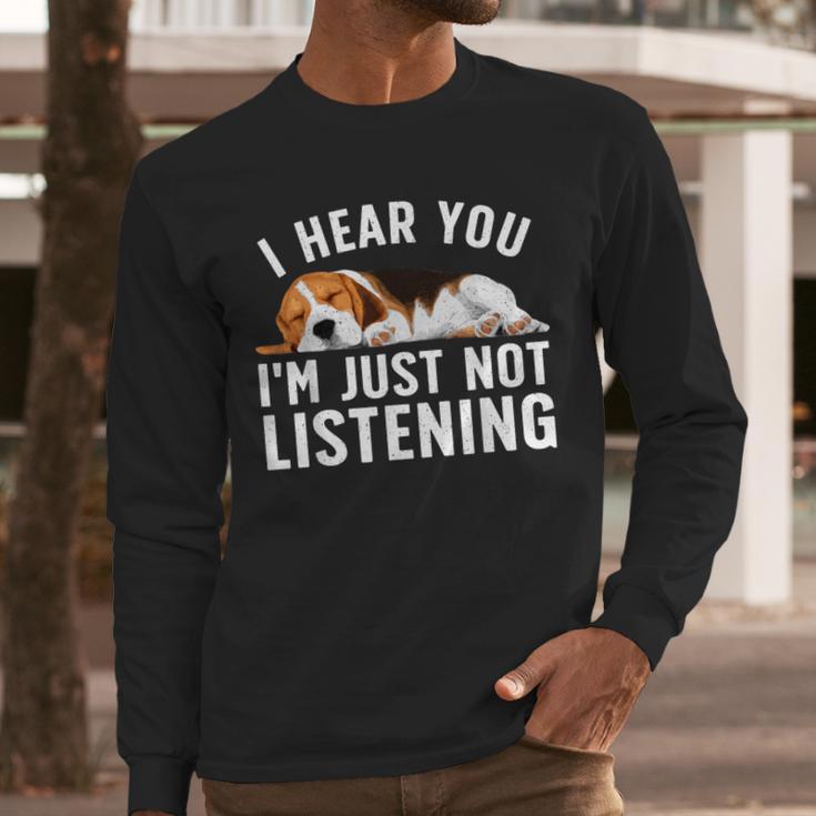 Beagle For Men Women Dad Mom Beagle Dog Lovers Men Long Sleeve T-Shirt