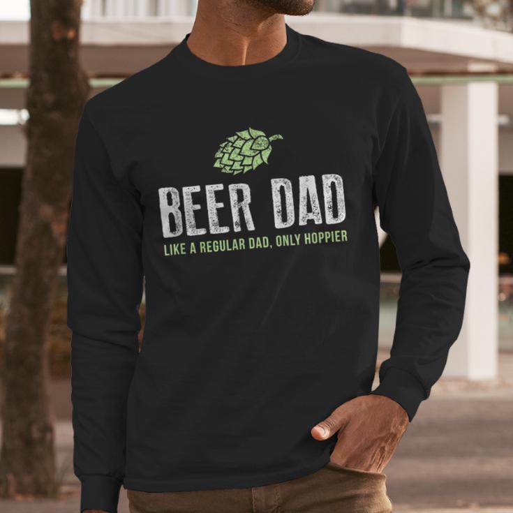 Beer Dad Shirt Cute Hops Drinking Men Long Sleeve T-Shirt