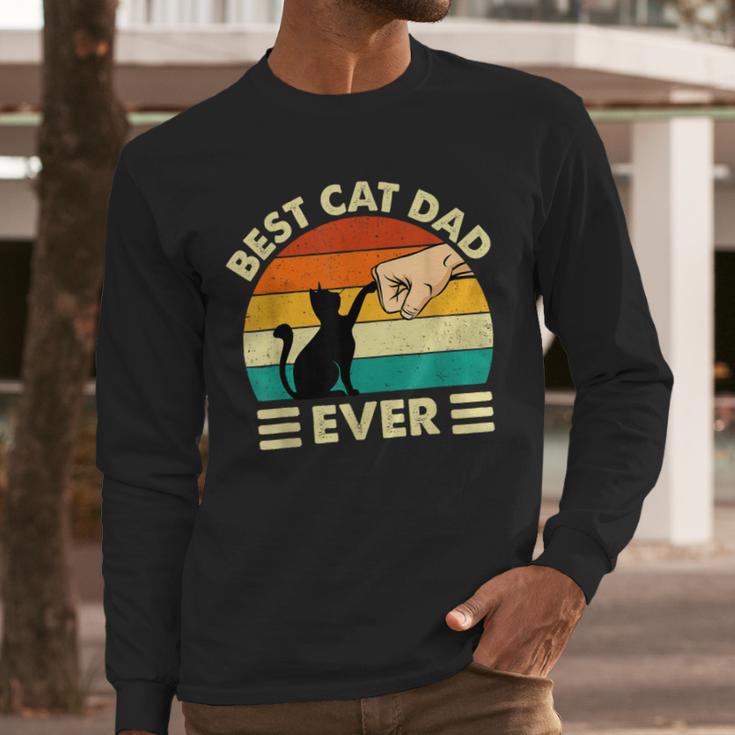 Best Cat Dad Ever Cat Lover Kitten Owner Kitty Men Long Sleeve T-Shirt