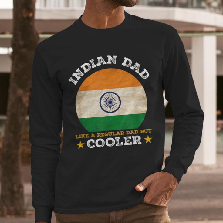 Best Indian Dad Ever Father's Day India Flag Pride Men Long Sleeve T-Shirt