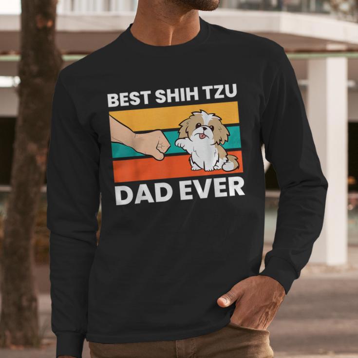 Best Shih Tzu Dad Ever Shih Tzu Men Long Sleeve T-Shirt