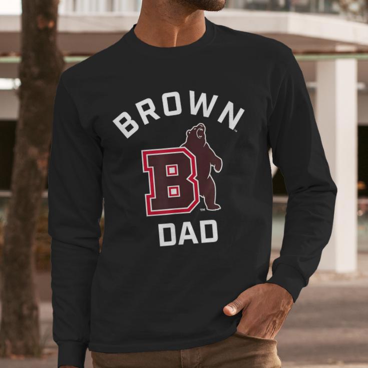 Brown University Bears Arched Dad Men Long Sleeve T-Shirt