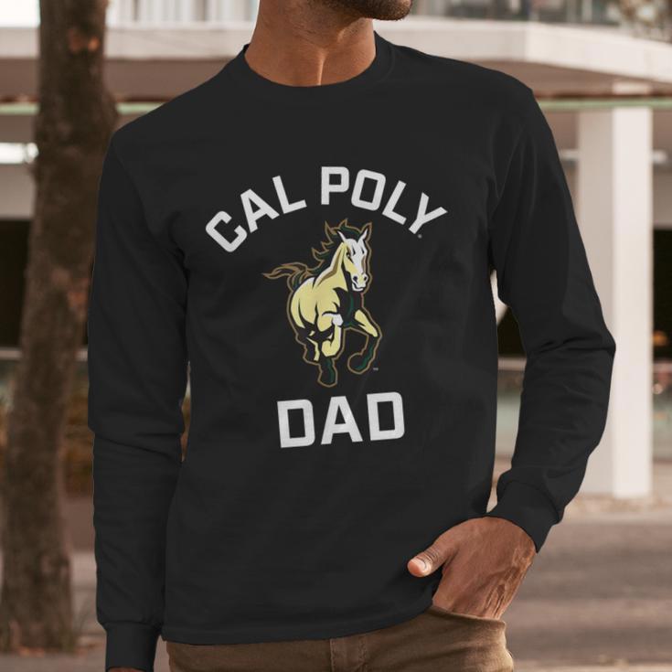 Cal Poly Mustangs Arched Dad Men Long Sleeve T-Shirt Cal Poly Mustangs Arched Dad Men Long Sleeve T-Shirt