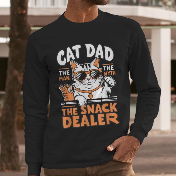 Cat Dad The Man The Myth The Snack Dealer Men Long Sleeve T-Shirt