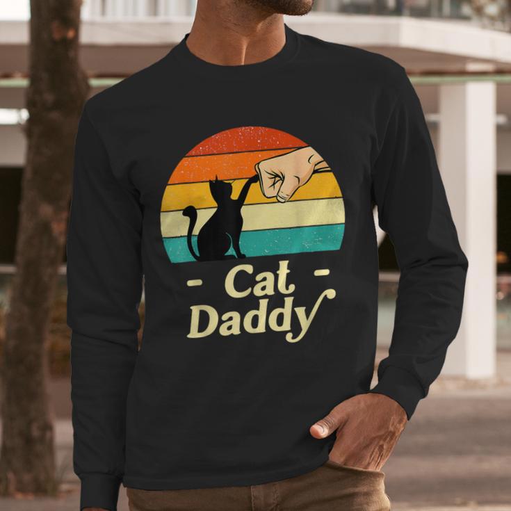 Cat Daddy Vintage Cat Lover Cat Dad Fathers Day Men Long Sleeve T-Shirt Cat Daddy Vintage Cat Lover Cat Dad Fathers Day Men Long Sleeve T-Shirt