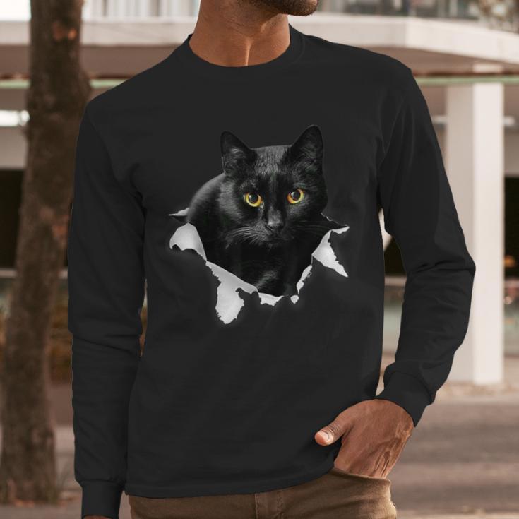 Cat Torn Cloth For Cat Lover Cat Dad Cat Mom Men Long Sleeve T-Shirt