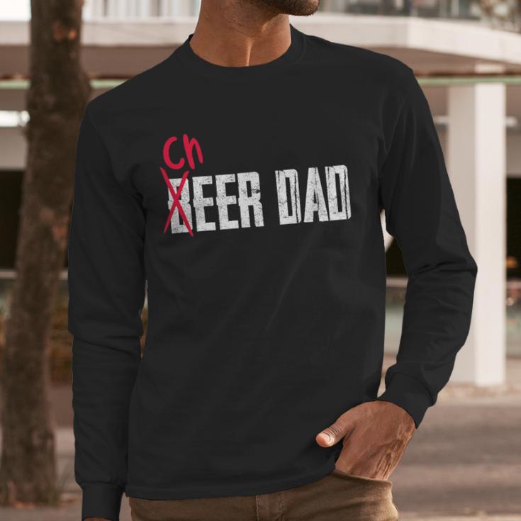 Cheer Dad Beer Dad Cheerleading Father Father's Day Men Long Sleeve T-Shirt