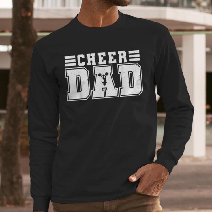 Cheer Dad Cheer Leading Cheer Leading Men Dad Fathers Day Men Long Sleeve T-Shirt