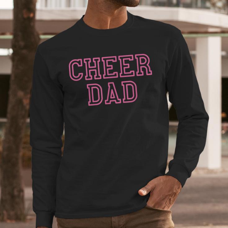 Cheer Dad Pink Cheerleading Men Long Sleeve T-Shirt