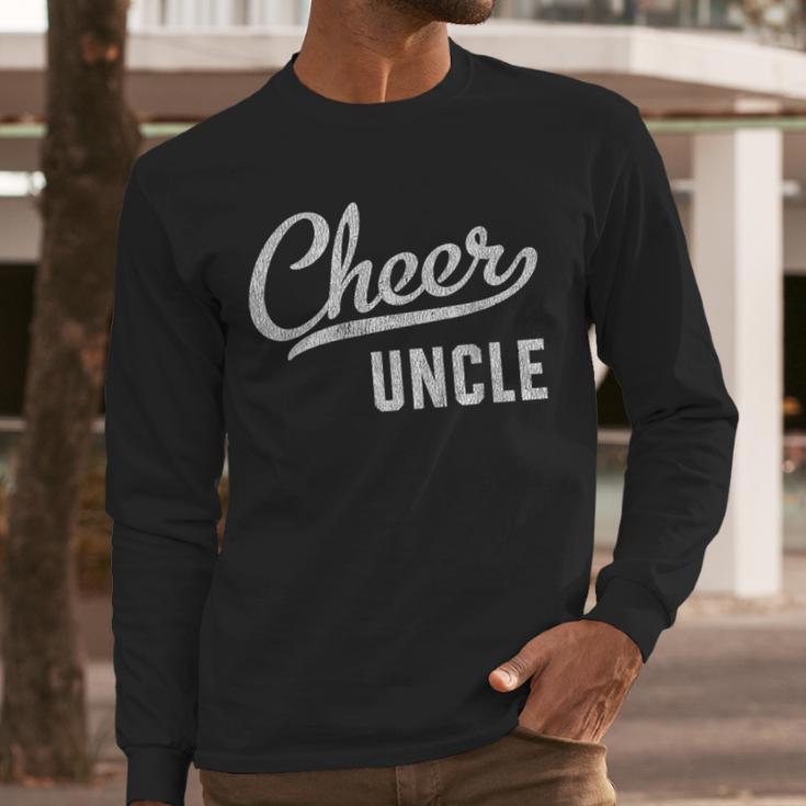 Cheer Dad Shirts Cheer Uncle Proud Cheerleading Uncle Men Long Sleeve T-Shirt