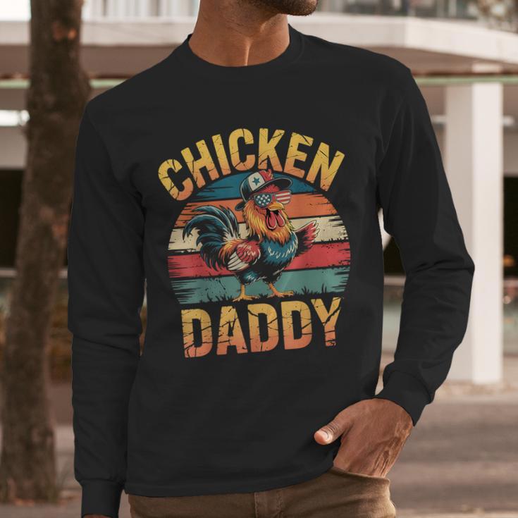 Chicken Daddy Farmer For Men Men Long Sleeve T-Shirt Chicken Daddy Farmer For Men Men Long Sleeve T-Shirt