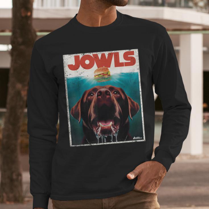 Chocolate Lab Jowls Labrador Retriever Dog Mom Dad Men Long Sleeve T-Shirt Chocolate Lab Jowls Labrador Retriever Dog Mom Dad Men Long Sleeve T-Shirt