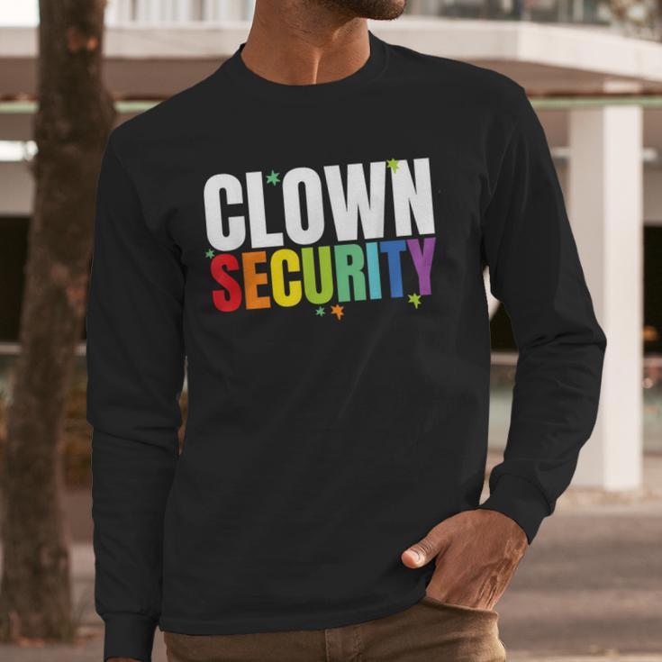 Clown Security Halloween Dad Mom Costume Men Long Sleeve T-Shirt